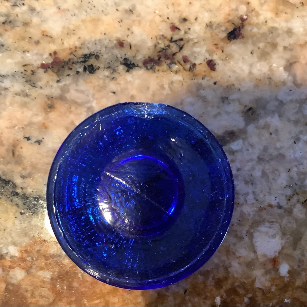 Blue glass miniature teaser